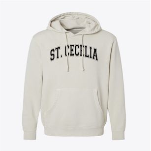 St Cecelia Parish Varsity Arch Pigment-Dyed Hoodie