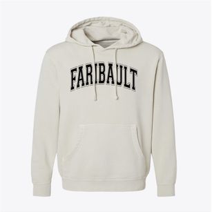 Faribault High School Varsity Arch Pigment-Dyed Hoodie