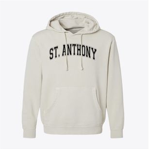 Saint Anthony School Varsity Arch Pigment-Dyed Hoodie
