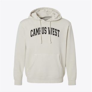 Campus West School Varsity Arch Pigment-Dyed Hoodie