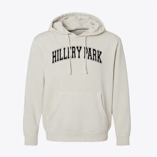 Hillery Park Elementary School Varsity Arch Pigment-Dyed Hoodie