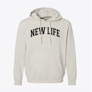 New Life Christian School Varsity Arch Pigment-Dyed Hoodie