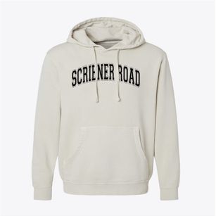 Scribner Road Elementary School Varsity Arch Pigment-Dyed Hoodie