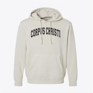 Corpus Christi Parish Varsity Arch Pigment-Dyed Hoodie