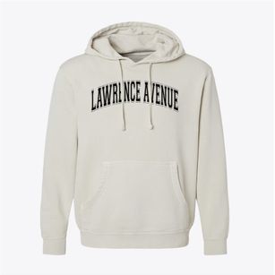 Lawrence Avenue Elementary School Varsity Arch Pigment-Dyed Hoodie