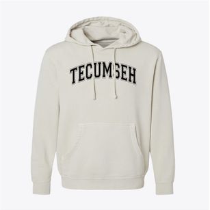 Tecumseh High School Varsity Arch Pigment-Dyed Hoodie
