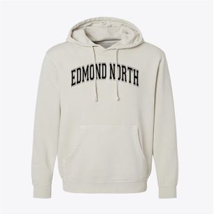 Edmond North High School Varsity Arch Pigment-Dyed Hoodie