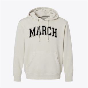 March Elementary School Varsity Arch Pigment-Dyed Hoodie