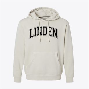 Linden Elementary School Varsity Arch Pigment-Dyed Hoodie