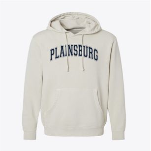 Plainsburg Elementary School Varsity Arch Pigment-Dyed Hoodie