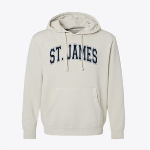Saint James School Varsity Arch Pigment-Dyed Hoodie