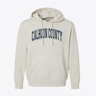 Calhoun County Vocational School Varsity Arch Pigment-Dyed Hoodie