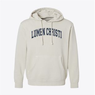 Lumen Christi High School Varsity Arch Pigment-Dyed Hoodie