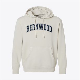 Hernwood Elementary School Varsity Arch Pigment-Dyed Hoodie