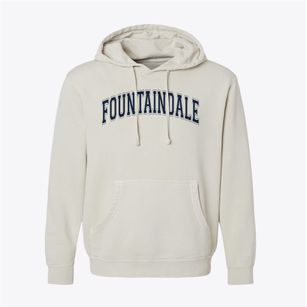 Fountaindale Elementary School Varsity Arch Pigment-Dyed Hoodie