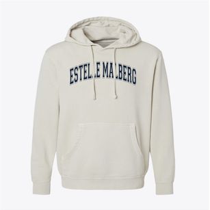 Estelle Malberg Alternative High School Varsity Arch Pigment-Dyed Hoodie