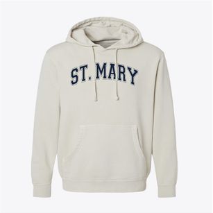 St Mary Parish Varsity Arch Pigment-Dyed Hoodie