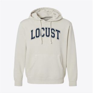 Locust School Varsity Arch Pigment-Dyed Hoodie