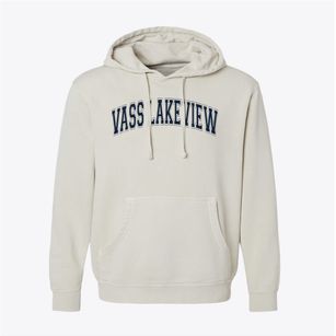 Vass Lakeview Elementary School Varsity Arch Pigment-Dyed Hoodie