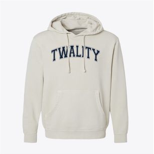 Twality Junior High School Varsity Arch Pigment-Dyed Hoodie