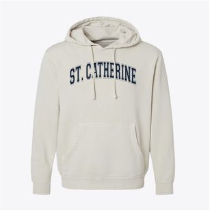 Saint Catherine Of Siena School Varsity Arch Pigment-Dyed Hoodie