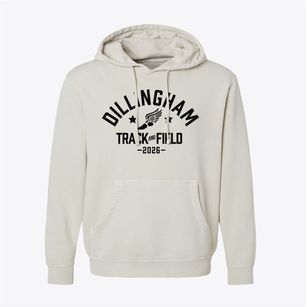 Dillingham Intermediate School Track and Field Pigment-Dyed Hoodie