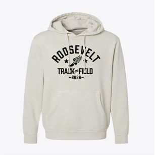 Roosevelt Elementary School Track and Field Pigment-Dyed Hoodie