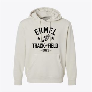 Ermel Elementary School Track and Field Pigment-Dyed Hoodie