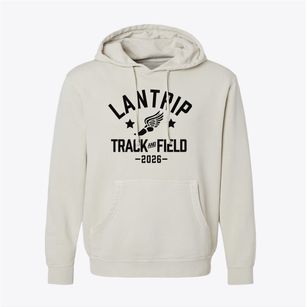Lantrip Elementary School Track and Field Pigment-Dyed Hoodie