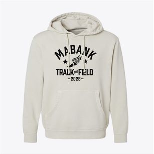 Mabank Middle School Track and Field Pigment-Dyed Hoodie