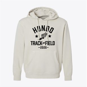 Hondo High School Track and Field Pigment-Dyed Hoodie