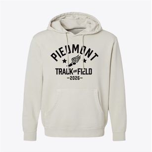 Piedmont Elementary School Track and Field Pigment-Dyed Hoodie