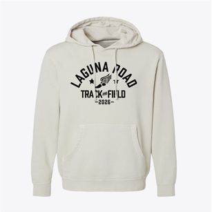Laguna Road Elementary School Track and Field Pigment-Dyed Hoodie
