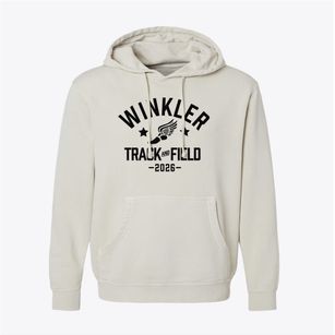 Winkler Elementary School Track and Field Pigment-Dyed Hoodie