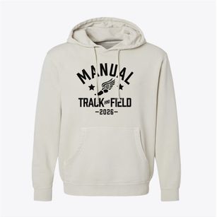 Manual High School Track and Field Pigment-Dyed Hoodie