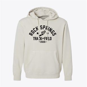 Rock Springs Elementary School Track and Field Pigment-Dyed Hoodie