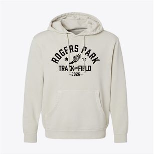 Rogers Park Elementary School Track and Field Pigment-Dyed Hoodie