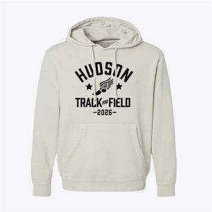 Hudson High School Track and Field Pigment-Dyed Hoodie