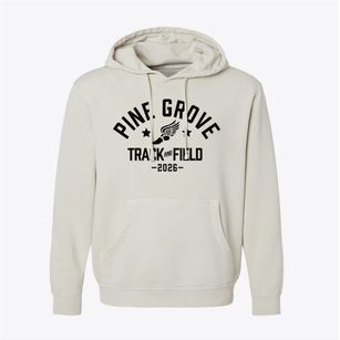 Pine Grove Elementary School Track and Field Pigment-Dyed Hoodie
