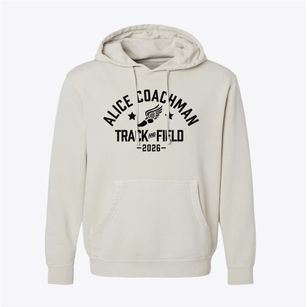 Alice Coachman Elementary School Track and Field Pigment-Dyed Hoodie