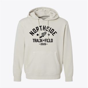 Northside Elementary School Track and Field Pigment-Dyed Hoodie