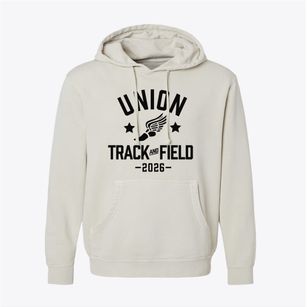Union Elementary School Track and Field Pigment-Dyed Hoodie