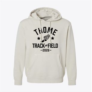 Thome Elementary School Track and Field Pigment-Dyed Hoodie