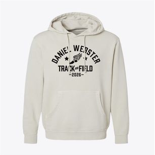Daniel Webster Elementary School Track and Field Pigment-Dyed Hoodie
