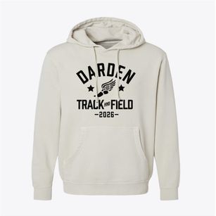 Darden Elementary School Track and Field Pigment-Dyed Hoodie
