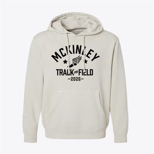 Mckinley Special Education Center Track and Field Pigment-Dyed Hoodie