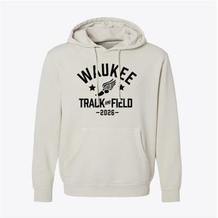 Waukee Middle School Track and Field Pigment-Dyed Hoodie