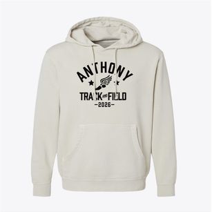 Anthony School Track and Field Pigment-Dyed Hoodie