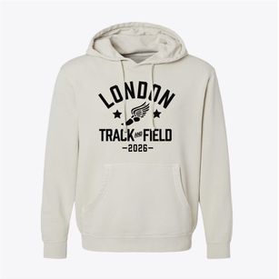London Christian Academy Track and Field Pigment-Dyed Hoodie