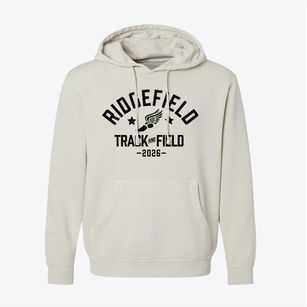 Ridgefield Christian School Track and Field Pigment-Dyed Hoodie